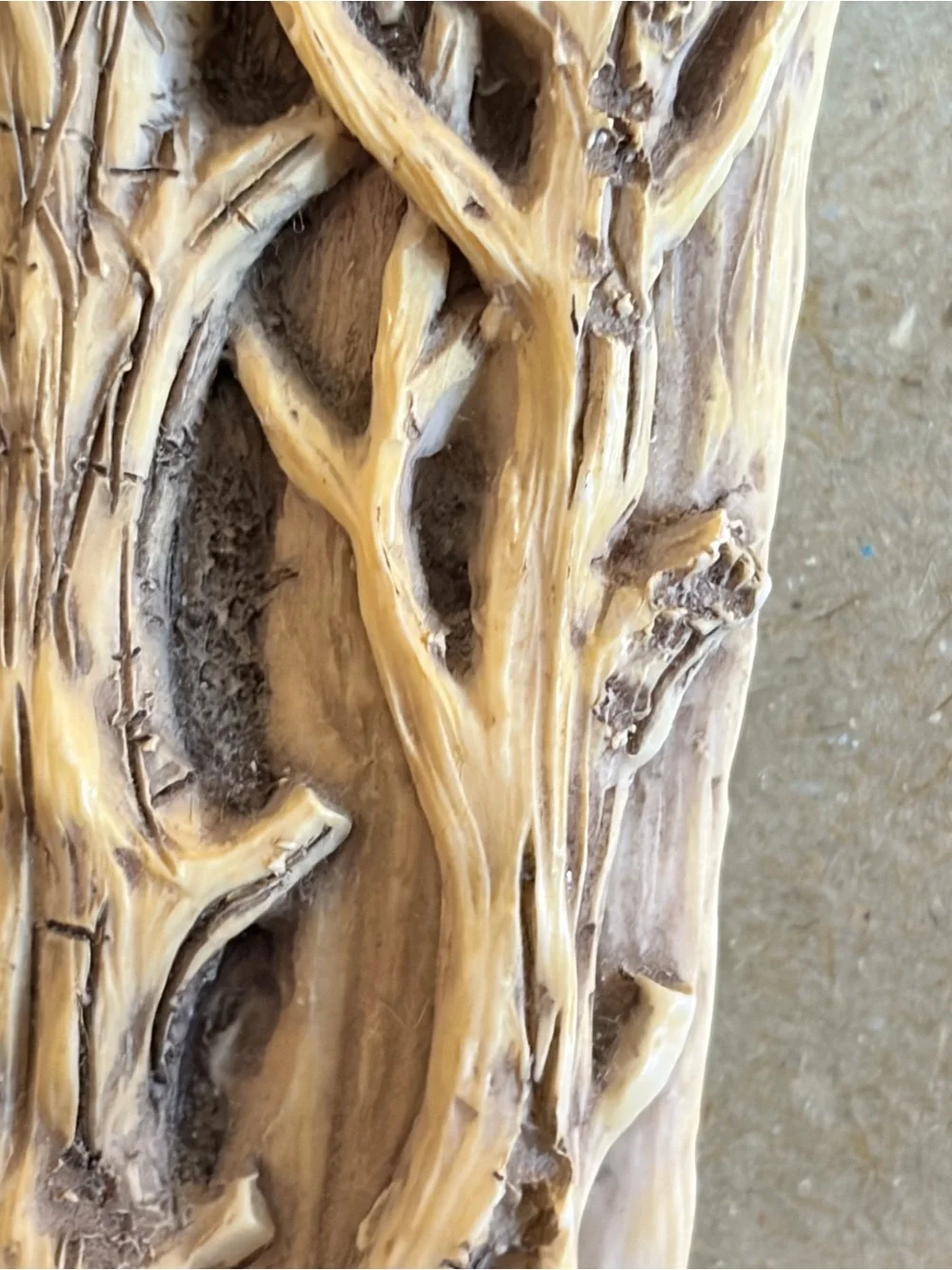 Owl Tree-Branch Picture Frame – brown, tan 3D like new
